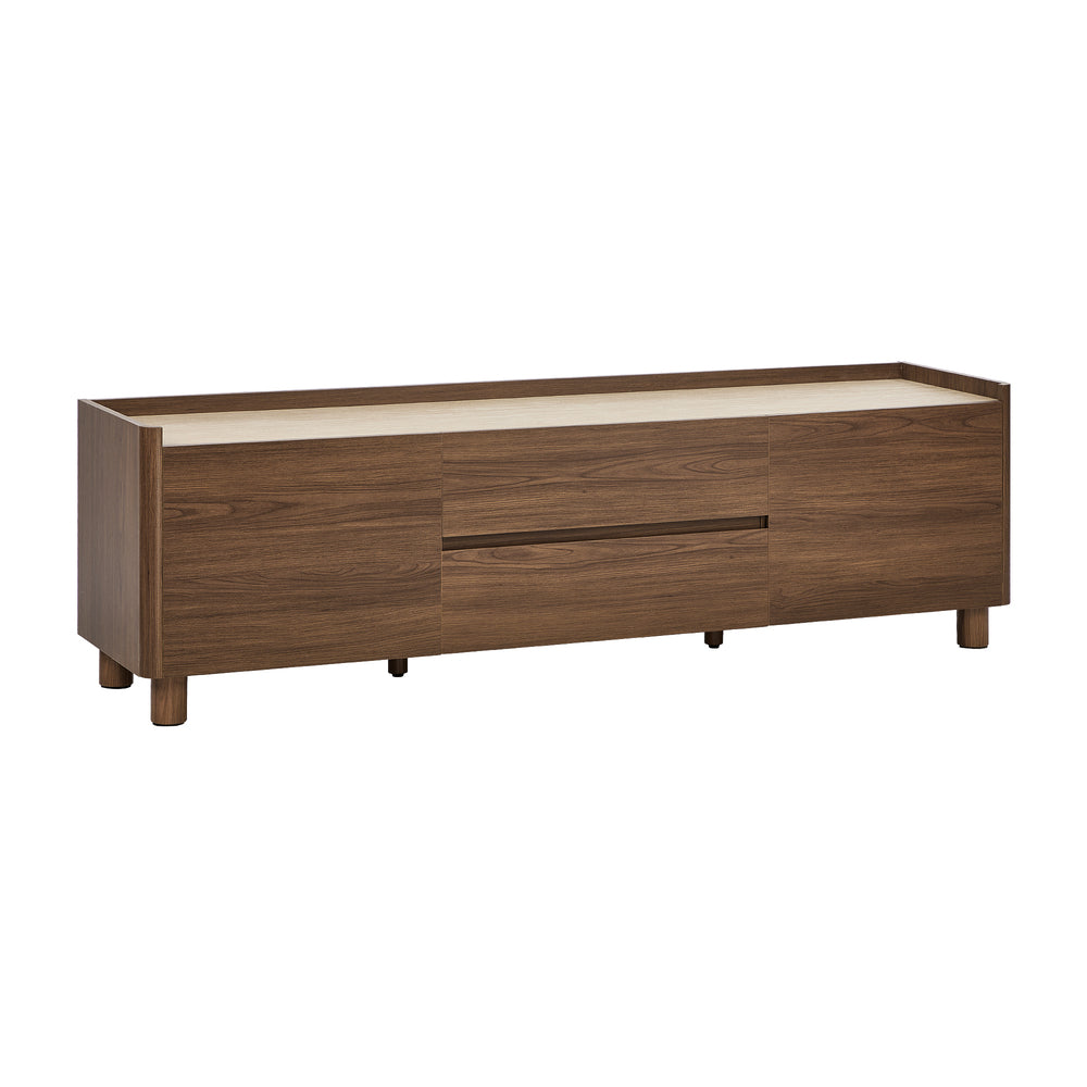 Entertainment Unit 160cm Walnut single