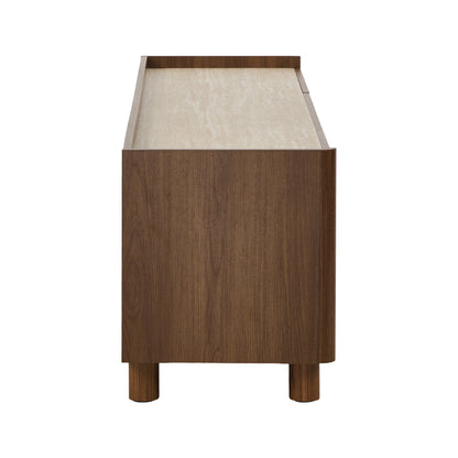Entertainment Unit 160cm Walnut single