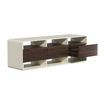 TV Cabinet Entertainment Unit 140cm with 3 Drawers & 6 Open Shelves