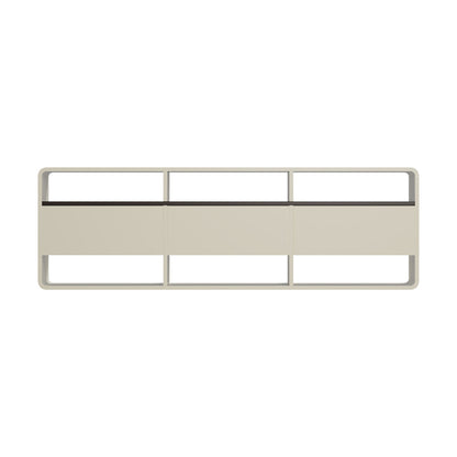 TV Cabinet Entertainment Unit 140cm with 3 Drawers & 6 Open Shelves