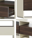 TV Cabinet Entertainment Unit 140cm with 3 Drawers & 6 Open Shelves