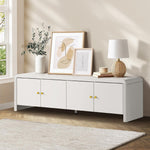 TV Cabinet Entertainment Unit Stand 160cm with Fluted Doors for Living Room