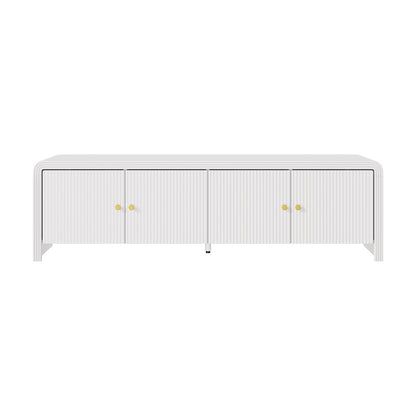 TV Cabinet Entertainment Unit Stand 160cm with Fluted Doors for Living Room