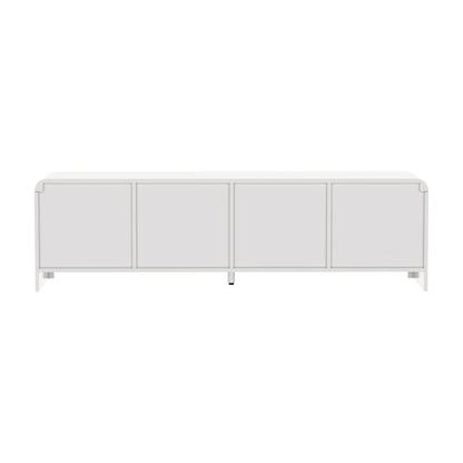 TV Cabinet Entertainment Unit Stand 160cm with Fluted Doors for Living Room