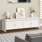 TV Cabinet Entertainment Unit Stand 160cm with Fluted Doors for Living Room