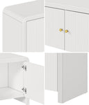 TV Cabinet Entertainment Unit Stand 160cm with Fluted Doors for Living Room
