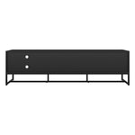 TV Stand Cabinet Entertainment Unit 180cm Black&Natural