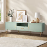 TV Cabinet Entertainment Unit Stand 160cm Green