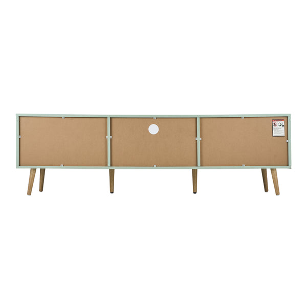  TV Cabinet Entertainment Unit Stand 160cm Green