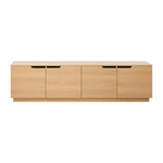 TV Cabinet Entertainment Unit Wooden Storage Shelf 180cm