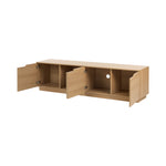TV Cabinet Entertainment Unit Wooden Storage Shelf 180cm