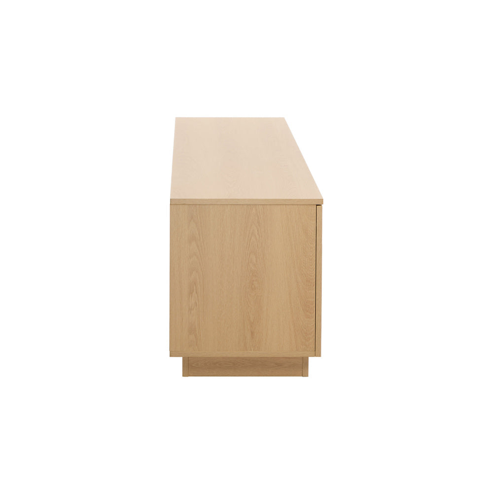 TV Cabinet Entertainment Unit Wooden Storage Shelf 180cm