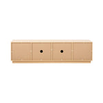 TV Cabinet Entertainment Unit Wooden Storage Shelf 180cm