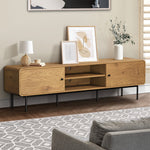 TV Cabinet Entertainment Unit Stand 180cm Oak
