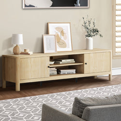 TV Cabinet Entertainment Unit Stand 160cm Natural