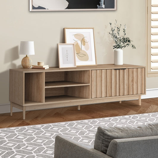 TV Cabinet Entertainment Unit Stand 160cm Natural