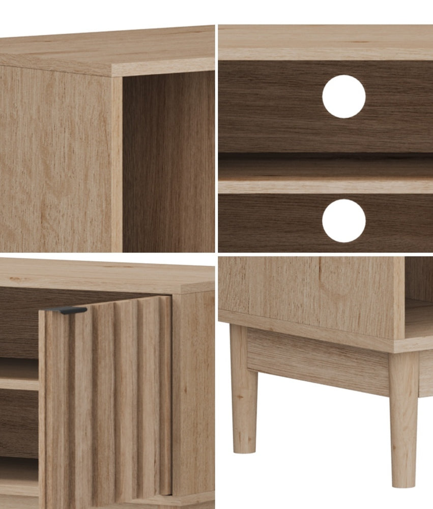 TV Cabinet Entertainment Unit Stand 160cm Natural