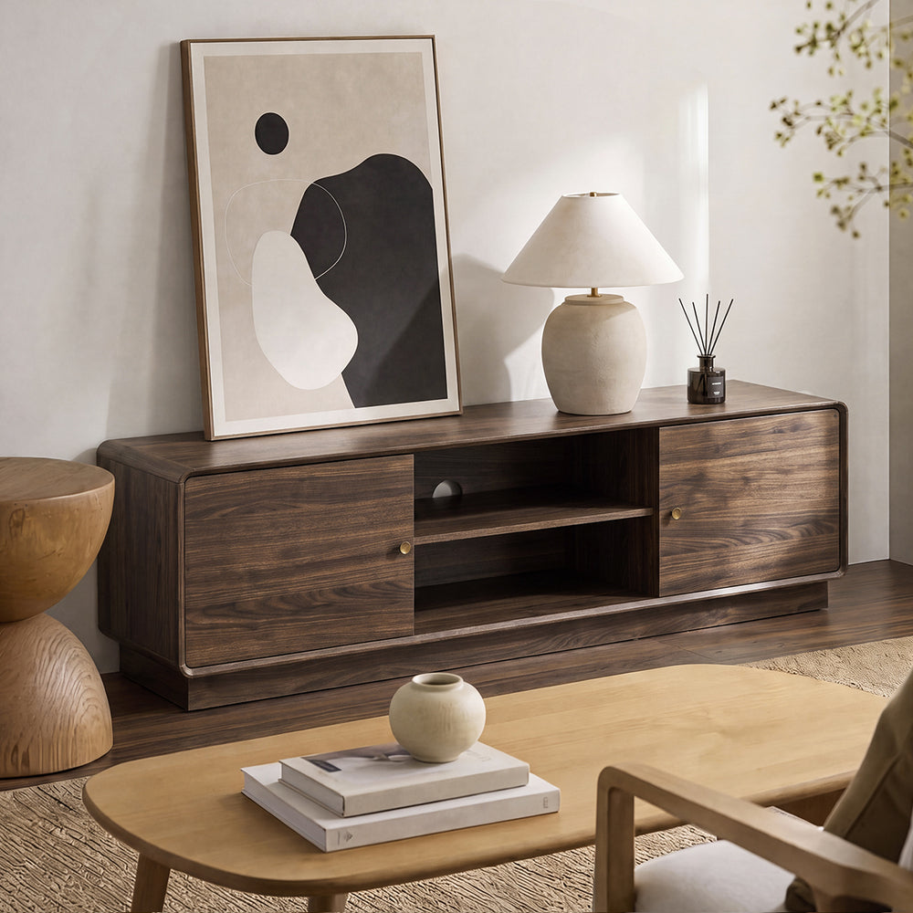Entertainment Unit 160cm Walnut 160x40x50cm