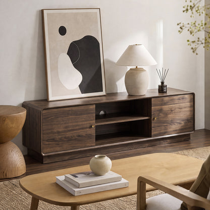 Entertainment Unit 160cm Walnut 160x40x50cm