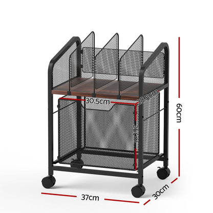 Mobile File Cabinet Compact 37x30cm