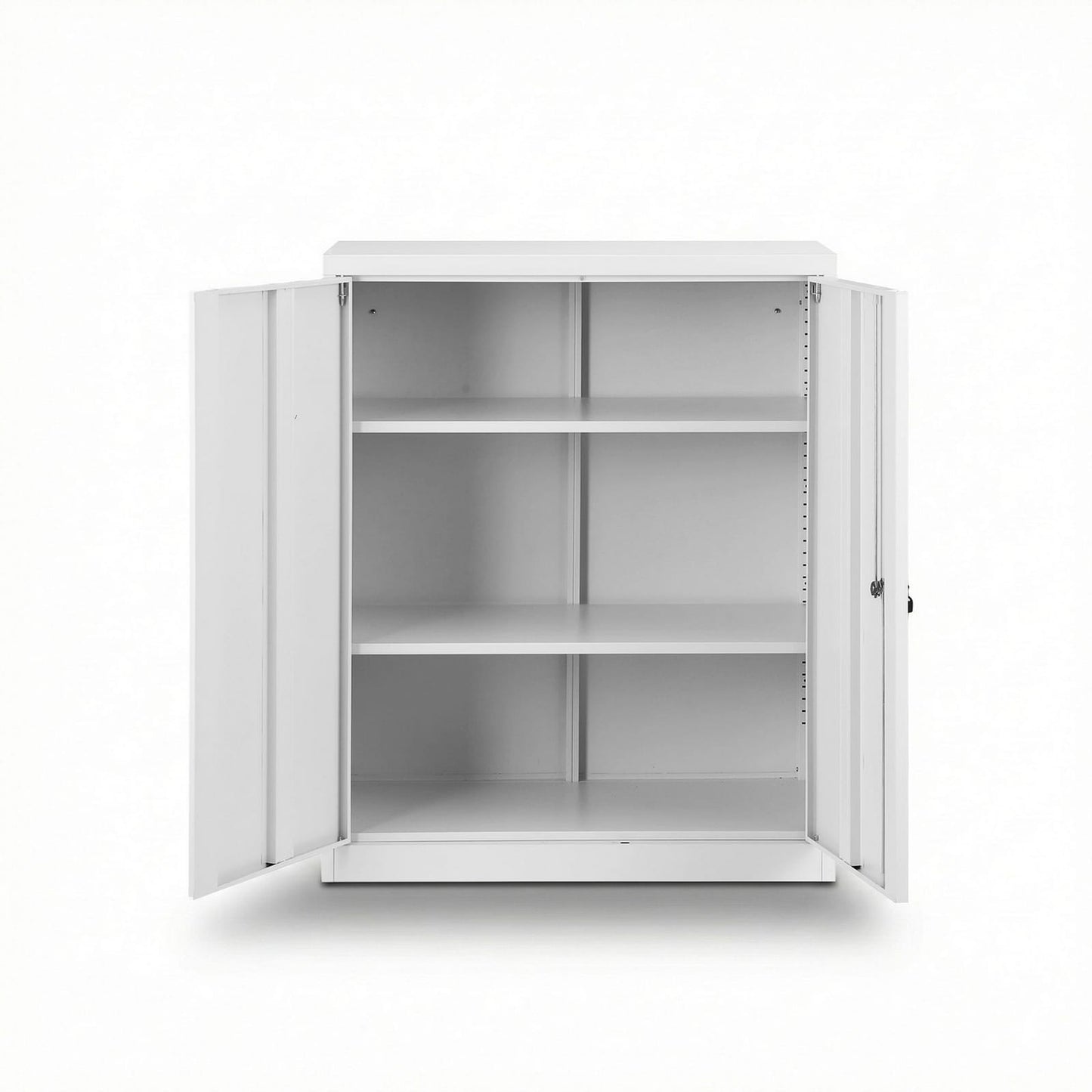 Steel Filing Cabinet White Storage 80x40x100cm