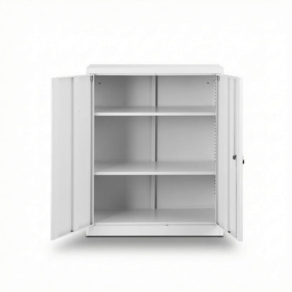 Steel Filing Cabinet White Storage 80x40x100cm