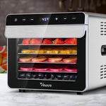 Vevare Food Dehydrators Stainless Steel Jerky Dehydrator Fruit Dryer 6 Trays