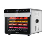 Vevare Food Dehydrators Stainless Steel Jerky Dehydrator Fruit Dryer 6 Trays