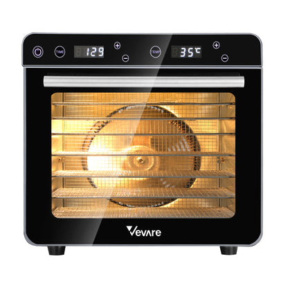 Vevare Food Dehydrators Stainless Steel Jerky Dehydrator Fruit Dryer  8 Trays