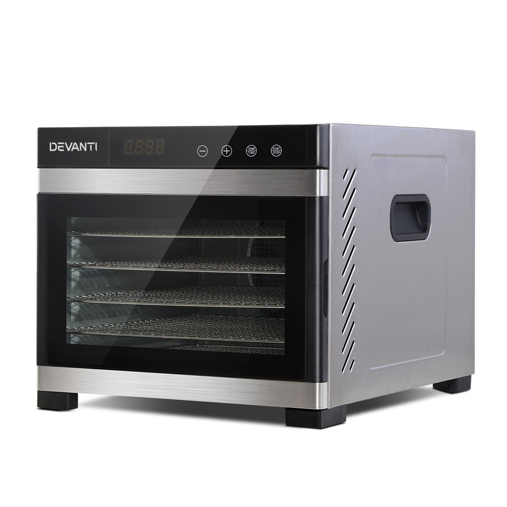 6 Trays Food Dehydrator Stainless Steel Tray Fruit