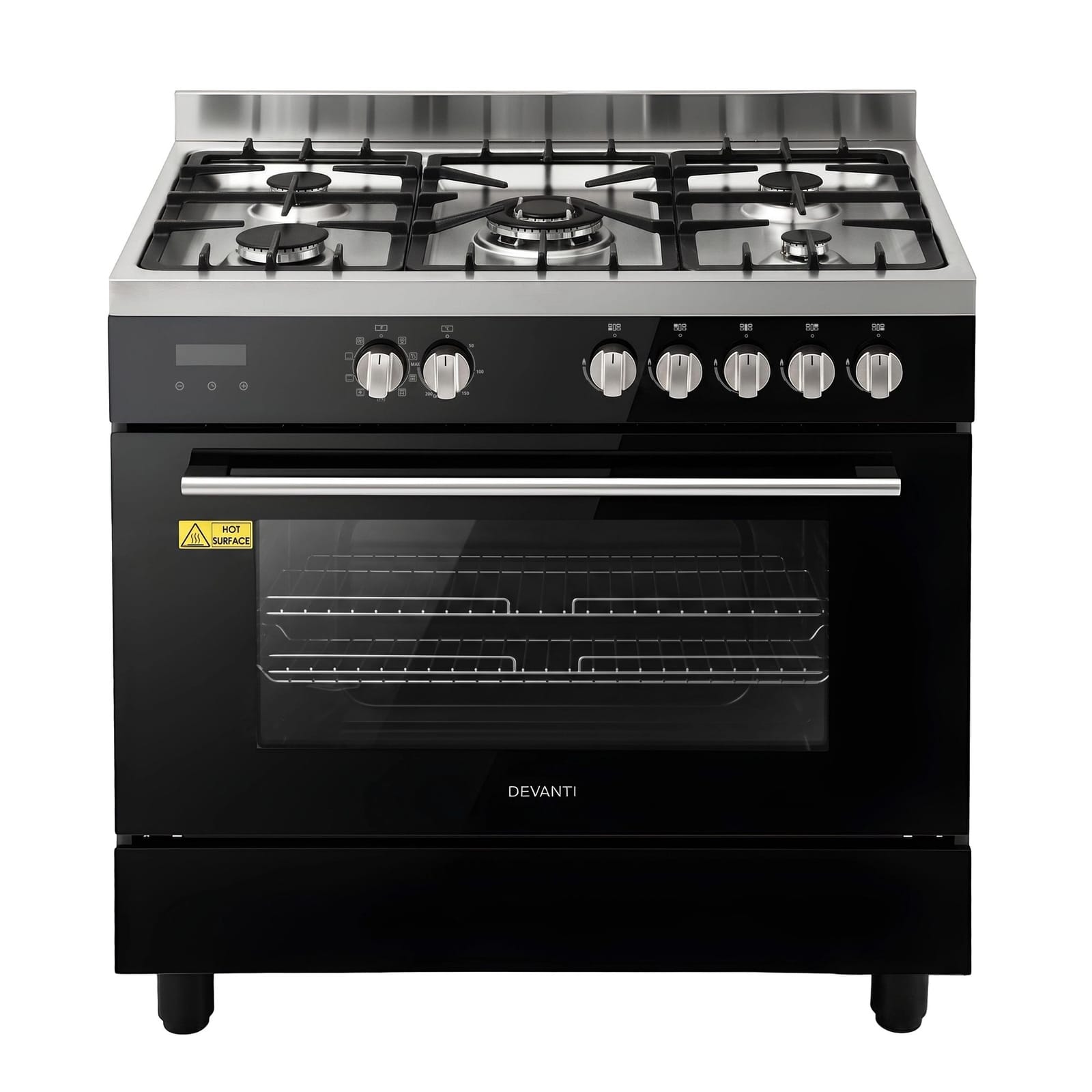 90cm Dual Fuel Cooker 5 Burner Gas Electric | HomeAndLiving - 10