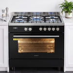 90cm Dual Fuel Cooker 5 Burner Gas Electric | HomeAndLiving
