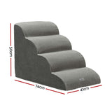 Dog Ramp Steps Foam 3/4 Tier Pet Stairs For Bed Sofa Car Portable Indoor