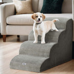 Dog Ramp Steps Foam 3/4 Tier Pet Stairs For Bed Sofa Car Portable Indoor