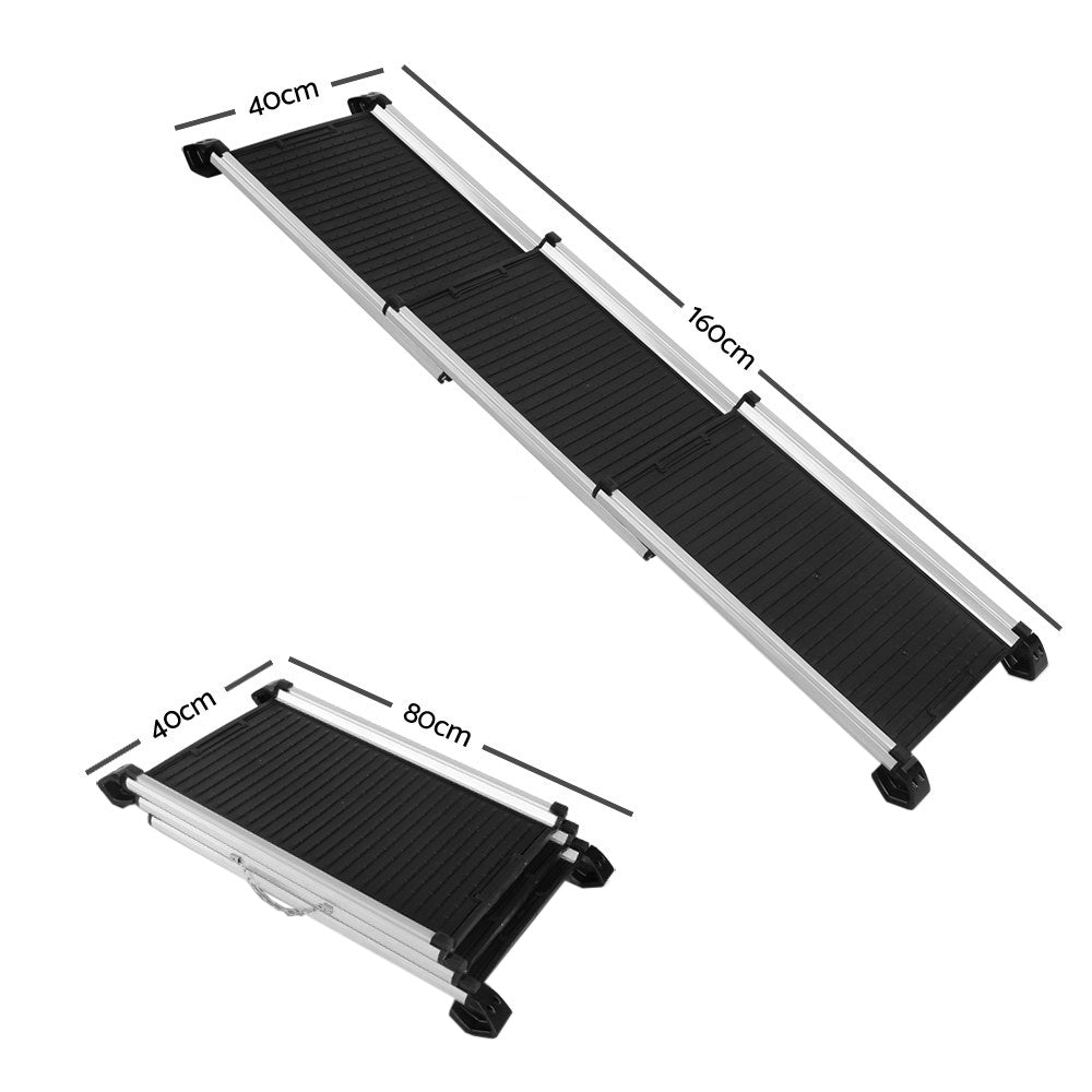 Dog Ramp Pet Stairs Steps Car Suv Foldable Portable Ladder Adjustable