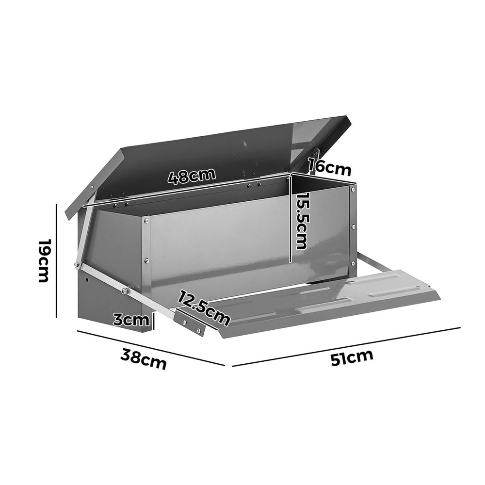 Galvanized Chicken Feeder Treadle 51x38x19cm