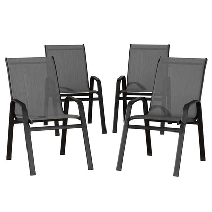 Grey chair 56x70x90cm, side view