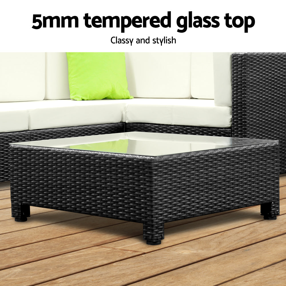 5PC Outdoor Furniture Sofa Set Lounge Patio Pool