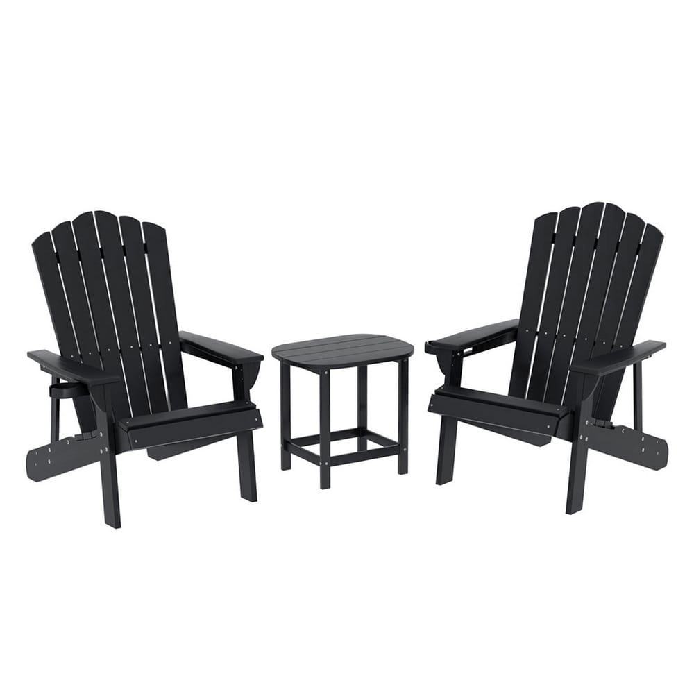 Black chair 80x90x94cm, side view