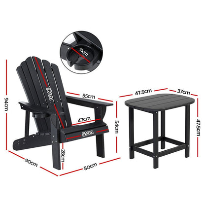 Black chair 80x90x94cm, rear view