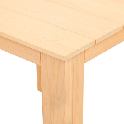 Outdoor Table And Chairs Set - Natural Wood