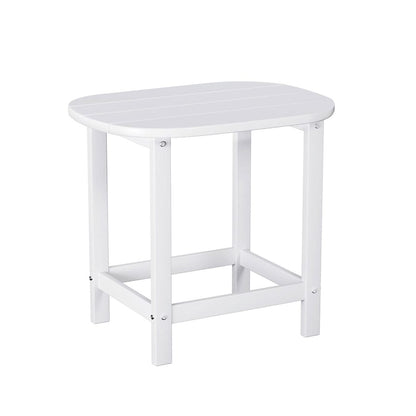 White table 47.5x37x47.5cm, side view