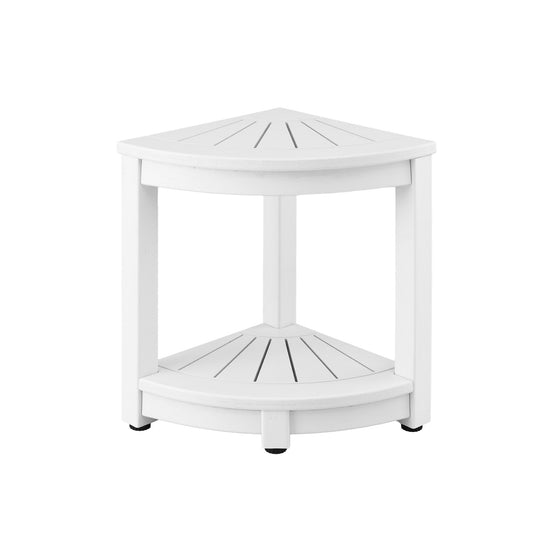 Corner Shower Stool HDPE Bench Seat Storage Shelf | Home & Living