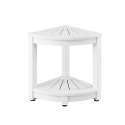 Corner Shower Stool HDPE Bench Seat Storage Shelf | Home & Living