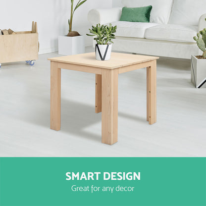 Wooden Coffee Side Table - Outdoor Camping Natural