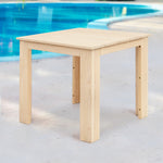 Wooden Coffee Side Table - Outdoor Camping Natural