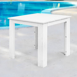 Outdoor Side Beach Table - White