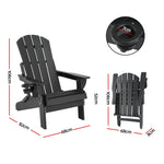 Adirondack Folding Chair HDPE Outdoor Patio | HomeAndLiving