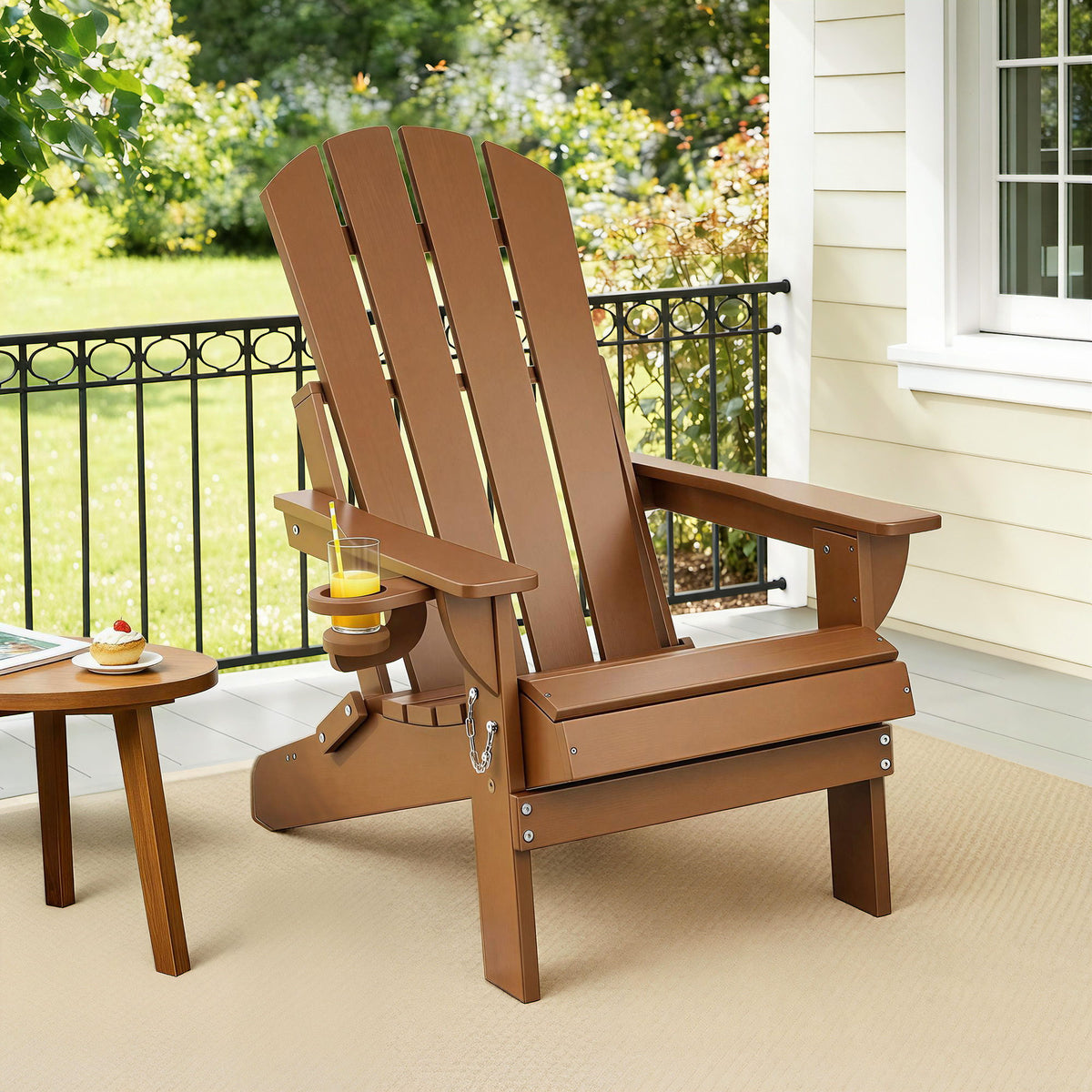 Adirondack Folding Chair HDPE Outdoor Patio | HomeAndLiving