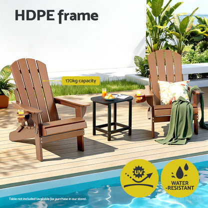 Adirondack Folding Chair HDPE Outdoor Patio | HomeAndLiving
